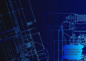 Mechanical instrument making. Technical abstract background vector