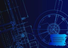 Mechanical instrument making. Technical abstract background vector