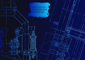 Mechanical instrument making. Technical abstract background vector