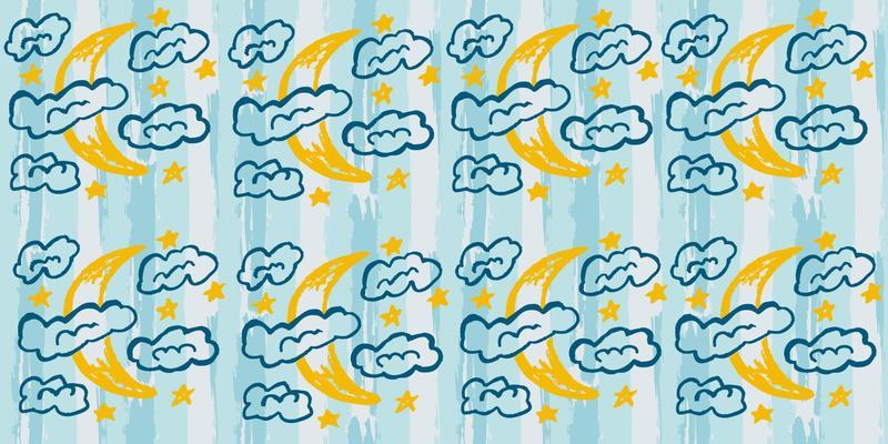Seamless original pattern. Vector abstract hand drawing with stripes and brushes