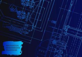 Computer aided design systems. Technical illustrations, background vector