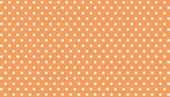 orange polka dots seamless pattern retro stylish background vector