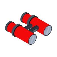 Binoculars illustrated on a white background vector