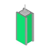 Isometric skyscraper on a white background vector
