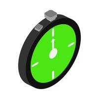 Isometric stopwatch on a white background vector