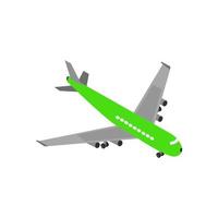 Isometric airplane on a white background vector