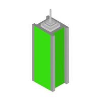 Isometric skyscraper on a white background vector