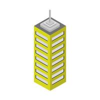 Isometric skyscraper on a white background vector