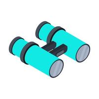 Binoculars illustrated on a white background vector