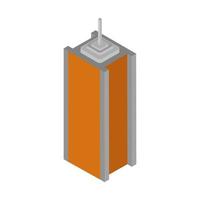 Isometric skyscraper on a white background vector