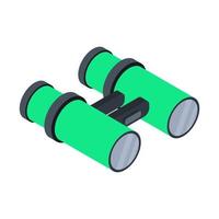 Binoculars illustrated on a white background vector