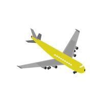 Isometric airplane on a white background vector