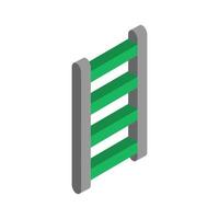 Isometric ladder on a white background vector