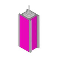 Isometric skyscraper on a white background vector