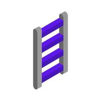 Isometric ladder on a white background vector