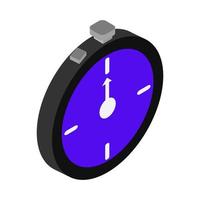 Isometric stopwatch on a white background vector