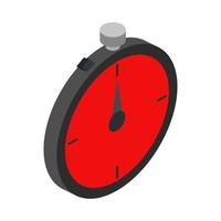 Isometric stopwatch on a white background vector