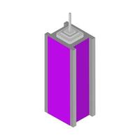 Isometric skyscraper on a white background vector