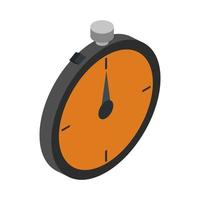 Isometric stopwatch on a white background vector