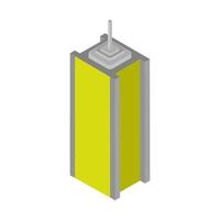 Isometric skyscraper on a white background vector