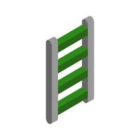 Isometric ladder on a white background vector