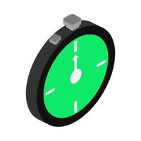 Isometric stopwatch on a white background vector