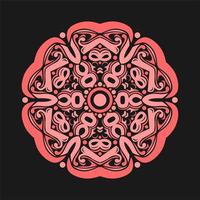 diseño de arte moderno vector mandala con una hermosa mezcla de colores, adecuado para todas las necesidades de diseño publicitario, tanto para diseños de tarjetas de presentación, pancartas, folletos y otros. archivos de formato eps