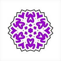 diseño de arte moderno vector mandala con una hermosa mezcla de colores, adecuado para todas las necesidades de diseño publicitario, tanto para diseños de tarjetas de presentación, pancartas, folletos y otros. archivos de formato eps