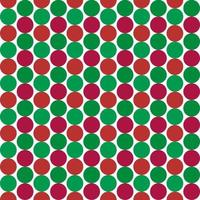 Simply seamless pattern design of red and green balls isolated on white background. It is the theme of Christmas festival. vector