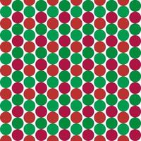 Simply seamless pattern design of red and green balls isolated on white background. It is the theme of Christmas festival. vector