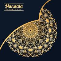Luxury mandala background with golden arabesque pattern Golden arabesque arabis style for islamic Ramadan Style Decorative mandala. Ornamental floral art Design, Cover, Poster, Flyer vector