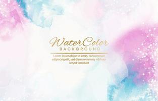 Abstract colorful watercolor for background. vector