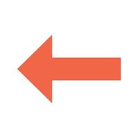 Keyboard backspace button glyph color icon. Silhouette symbol on white background with no outline. Back, previous. Left arrow. Motion. Negative space. Vector illustration