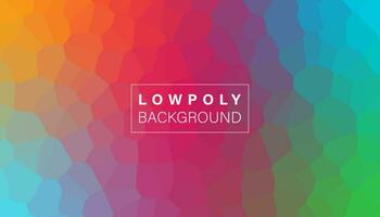 Lowpoly background gradient color vector