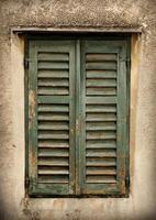Old  green shutters photo