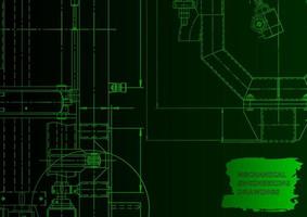 Computer aided design systems. Technical illustrations, background vector