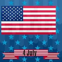 Background to the day of independence america colorful vector