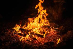 campfire fire flame photo