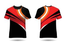 Sports jersey template for team uniforms Vector