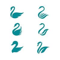 Swan icon Template vector illustration