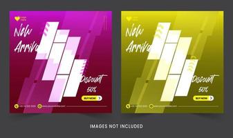 Gradient Women fashion sale social media post layout collection free Vector