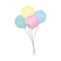 balloons helium floating vector