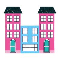 building pink construction vector