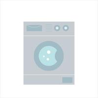 Washing machine, vector illustration in flat style