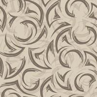 Vector seamless brown texture of corners and circles in coffee color.Seamless abstract pattern in beige tones.