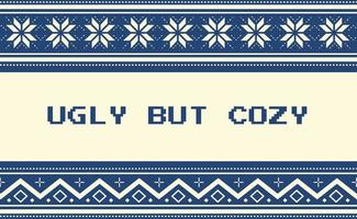 Ugly Sweater Pattern Background vector