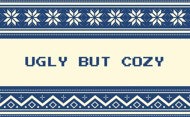 Ugly Sweater Pattern Background