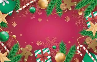 Christmas Ornament Background vector