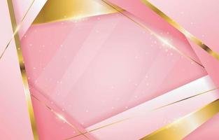 Luxury Pink and Gold Background vector