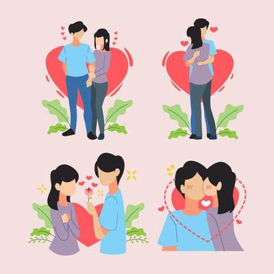 Romantic Couple Character Set
